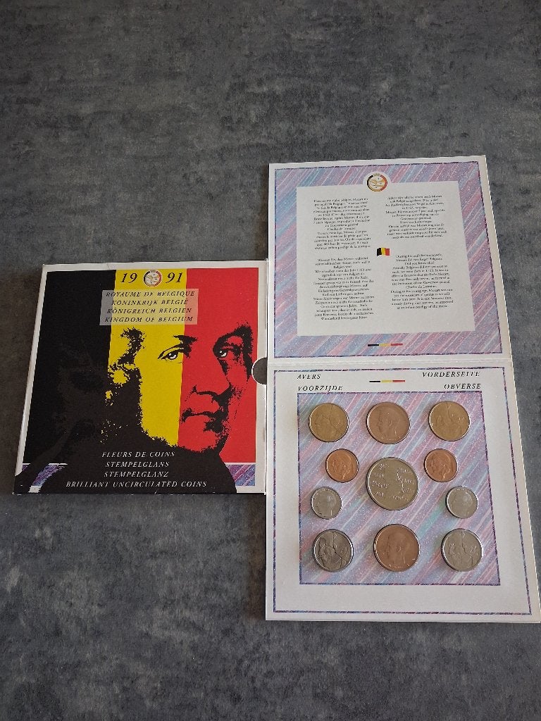 Set FDC Belgique 1991, Timbres & Monnaies, Enlèvement