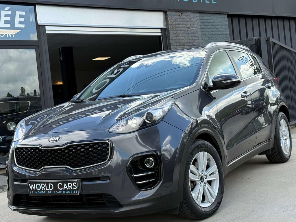 Kia Sportage 1.7 CRDi 2WD BOITE AUTO. - NAVI - CAMERA - GARA, Autos, Kia, Argent ou Gris, Achat, Entreprise, Noir