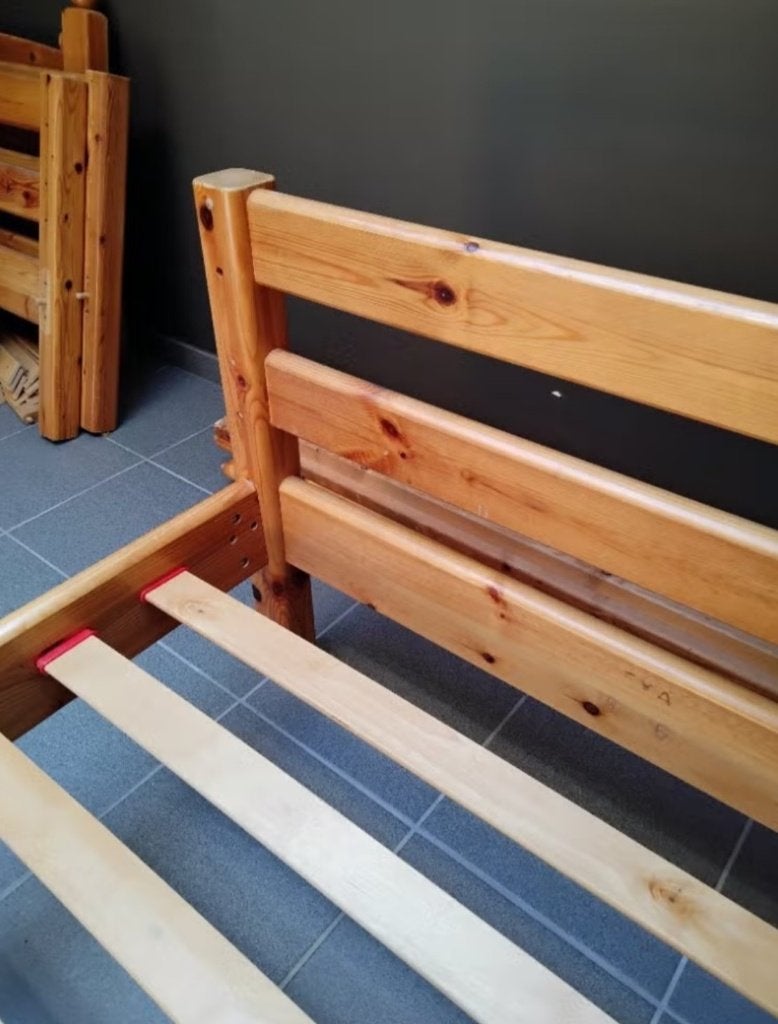 Grenen bed, Ophalen, Gebruikt
