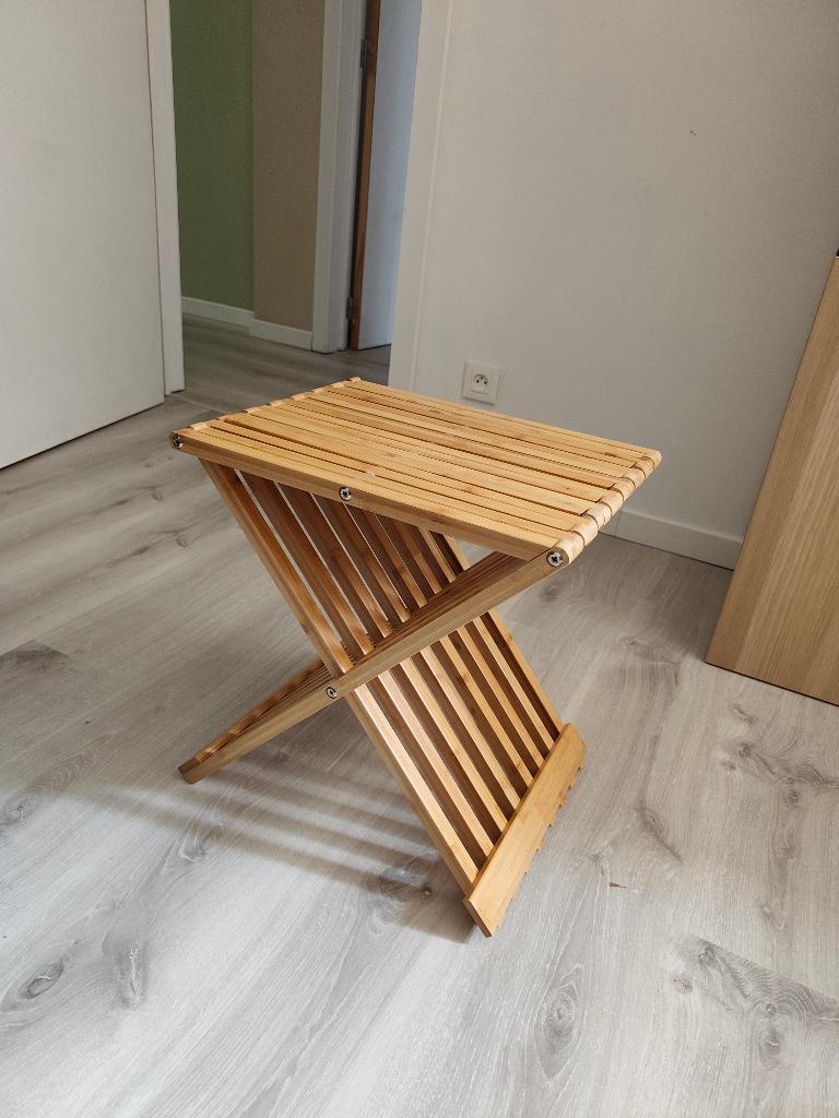 Opvouwbare houten kruk, Ophalen, Nieuw, Hout