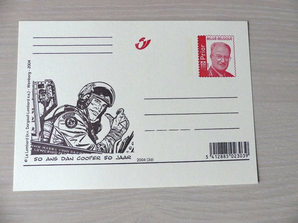 2004 : Carte postale illustrée - neuve :  DAN COOPER, Enlèvement ou Envoi, Non oblitéré