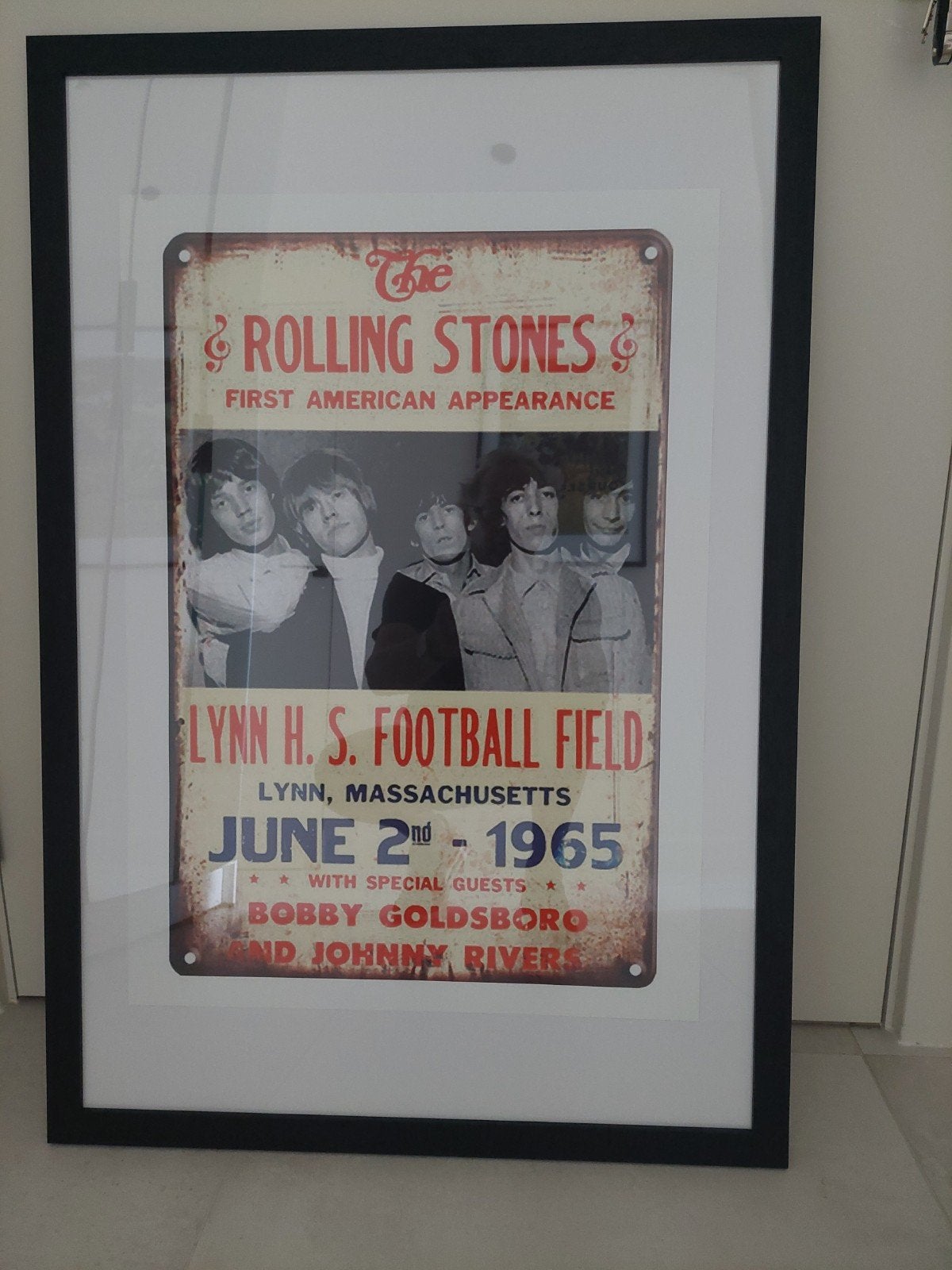 Rolling stones  affiche 's, Verzamelen, Ophalen, Met lijst