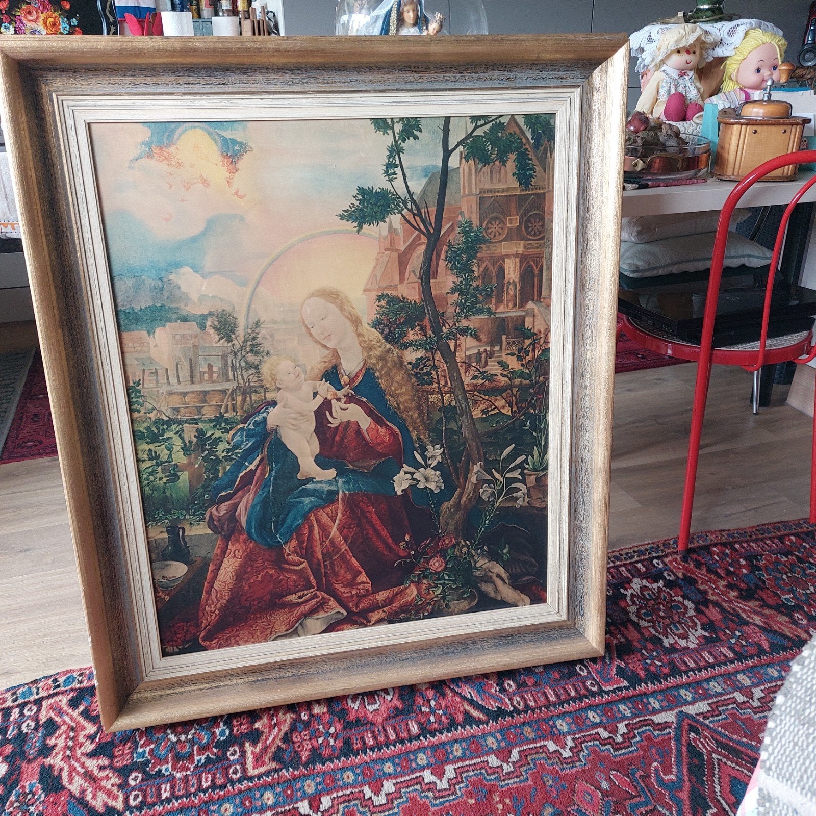 groot schilderij op doek, Antiek en Kunst, Ophalen, Doek