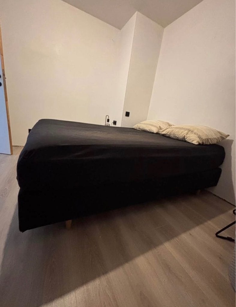 Tweepersoonsbed, Tissu, Comme neuf, Enlèvement, 200 cm