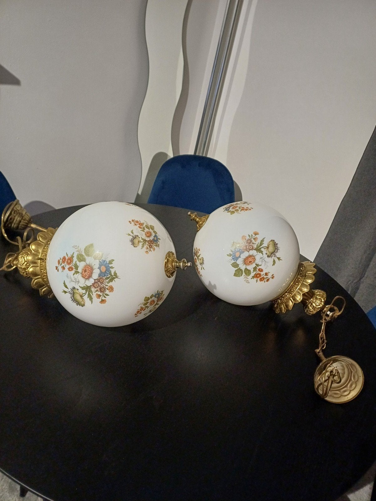 suspension en opaline style 19e siècle, Enlèvement