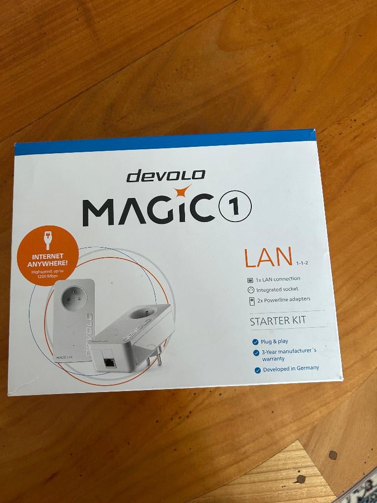 devolo Magic 1 LAN Starter Kit - powerline-adapter - 1.2, Informatique & Logiciels, Enlèvement, Comme neuf, Devolo