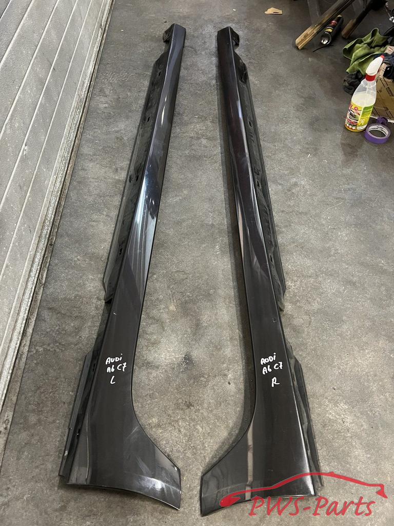 AUDI A6 4G C7 LINKS EN RECHTS DORPELLIJST SIDESKIRT ORIGINEE, Gebruikt, -, -, -