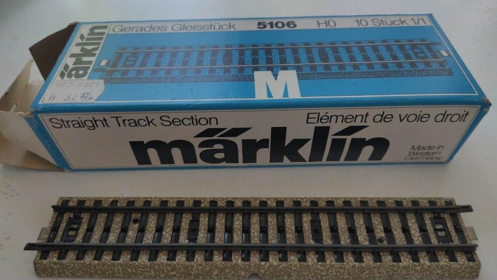 Märklin, Courant alternatif, Rails, Comme neuf, Enlèvement