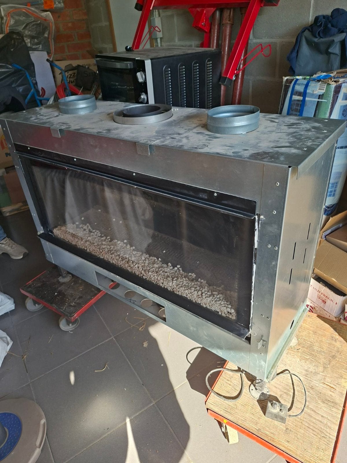 Gesloten gashaard Mdesign, Enlèvement, Utilisé, Encastré, Cheminée au gaz