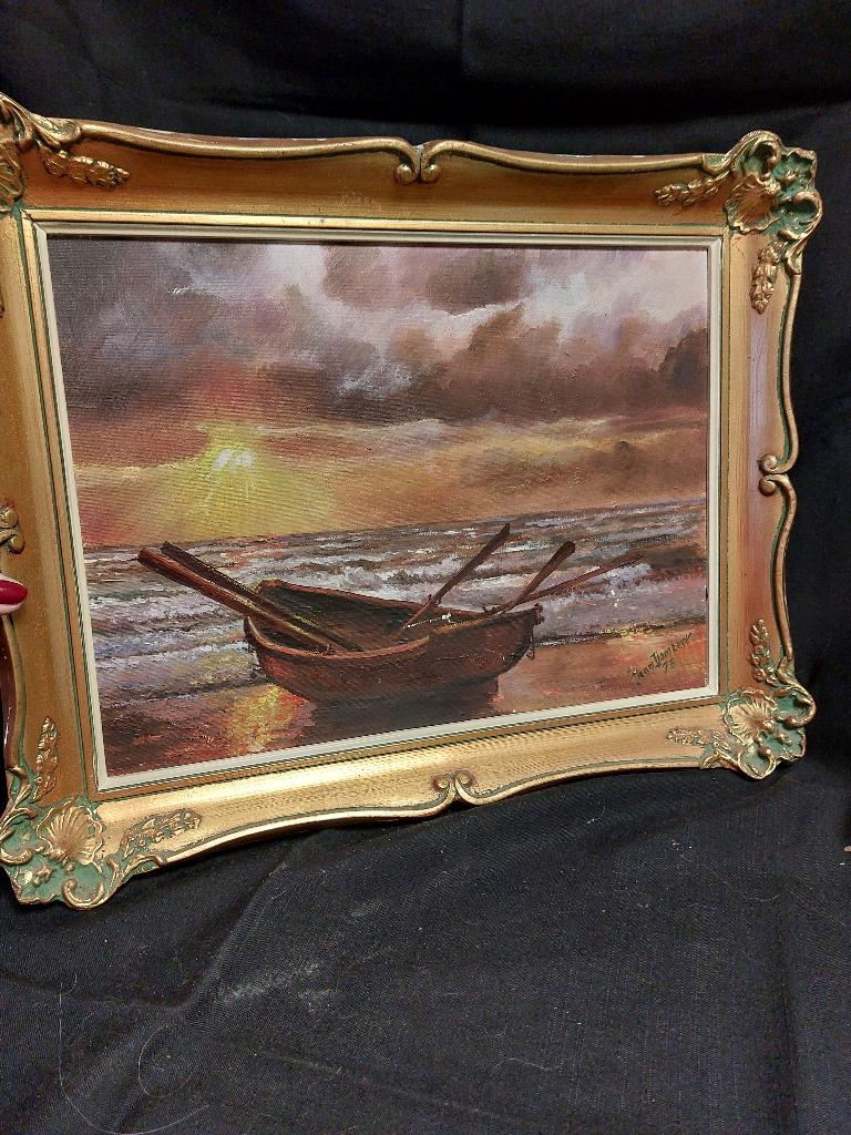 ANCIENE PEINTURE SIGNEE ET ENCADREE, Enlèvement ou Envoi