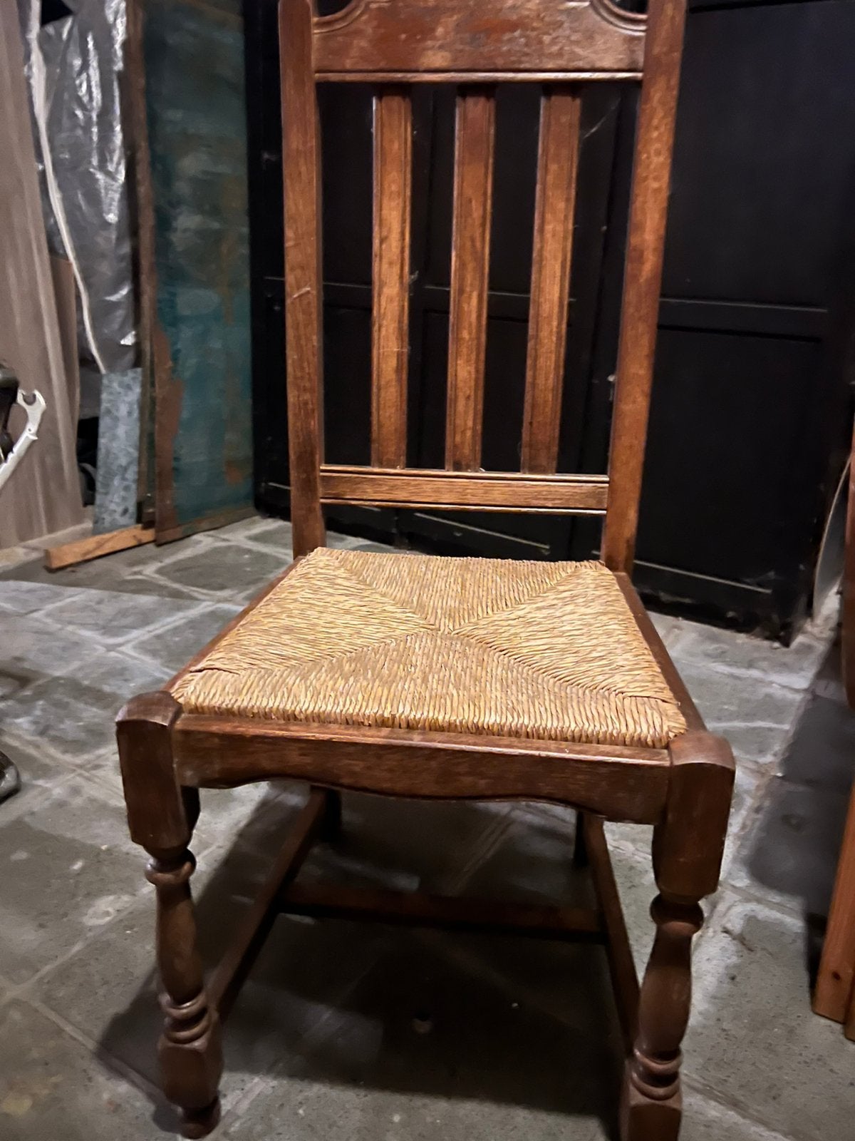 4 eikenhouten stoelen, Antiek en Kunst, Ophalen