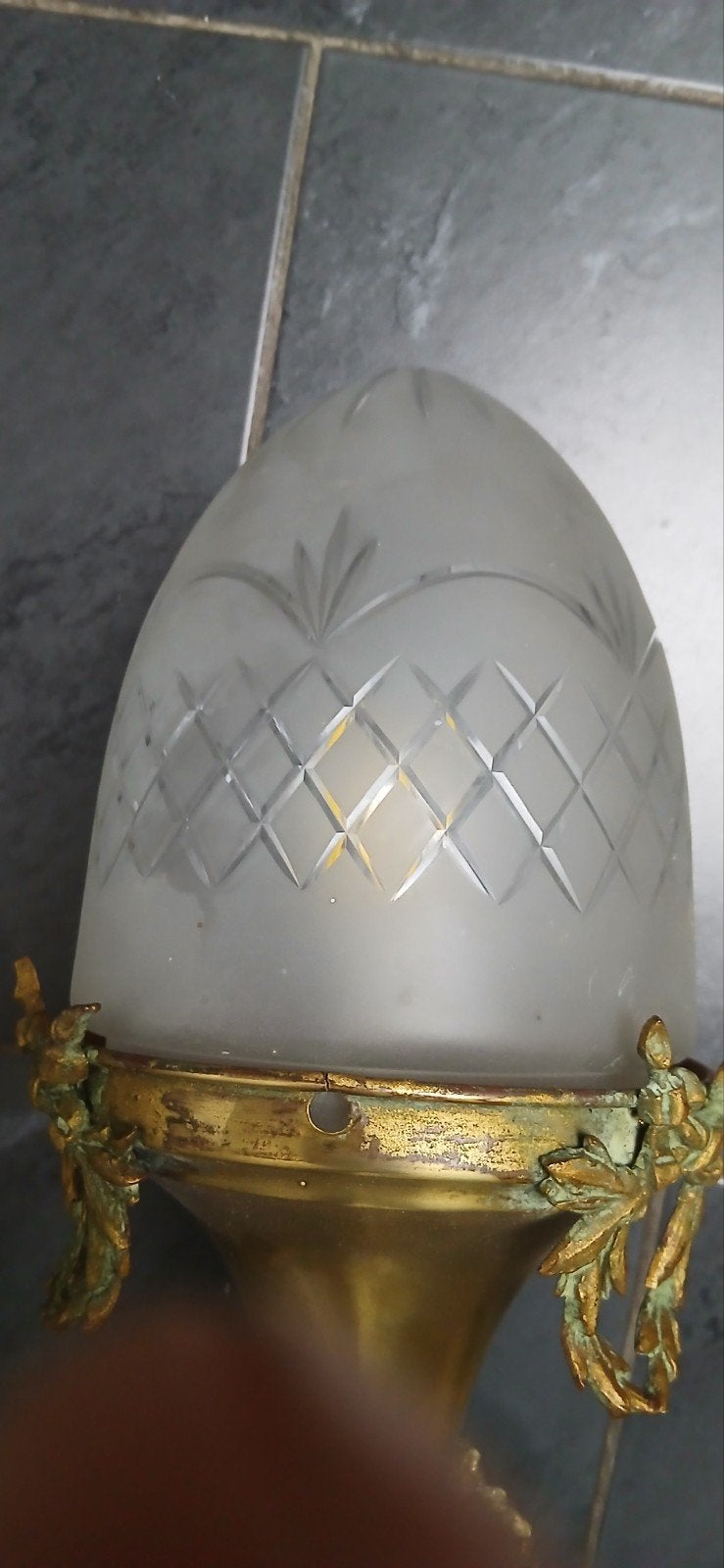 Antieke lamp, Antiek en Kunst, Ophalen of Verzenden, Koper