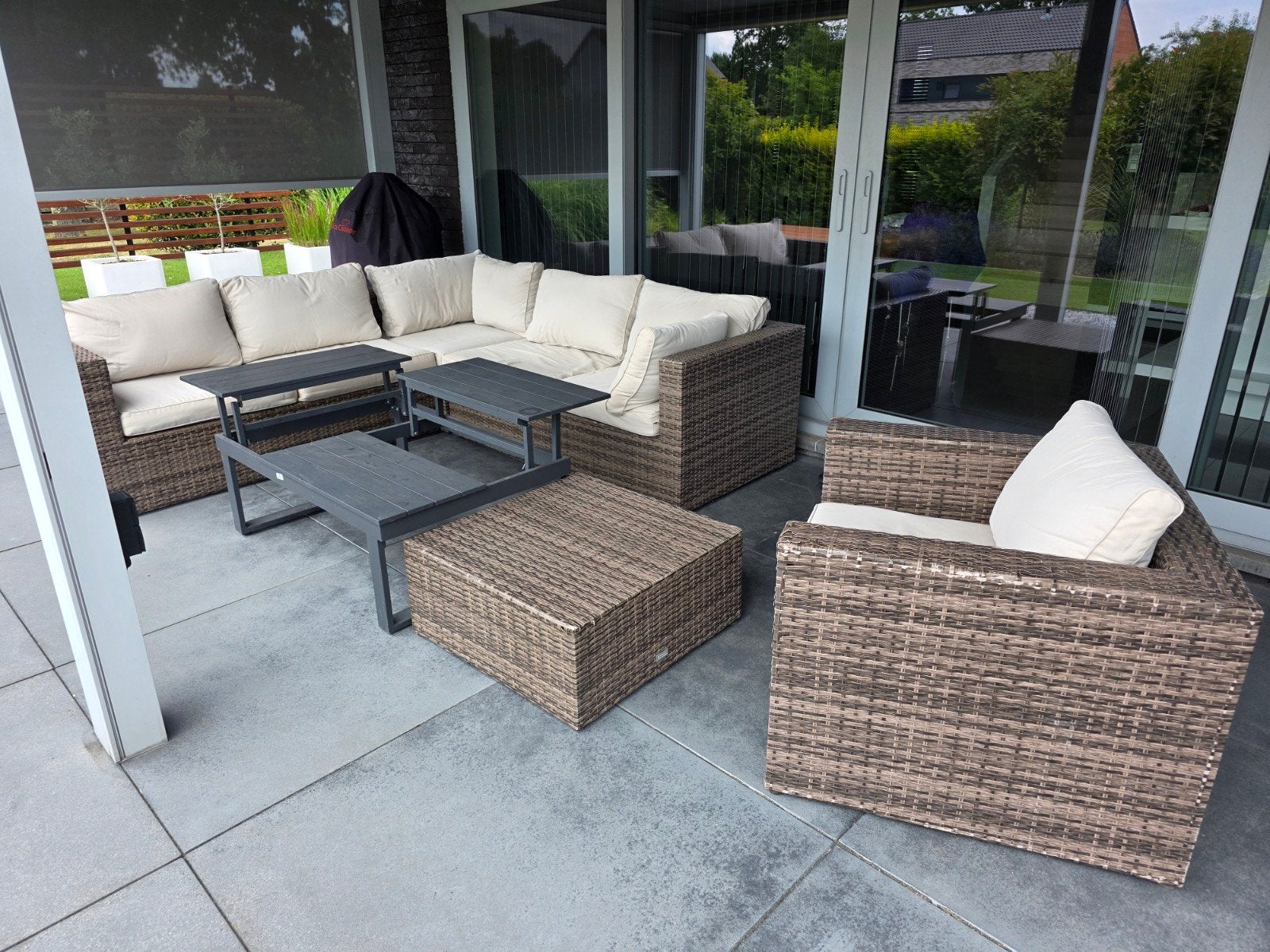 Loungeset, Ophalen, 5 zitplaatsen, Gebruikt, Bank