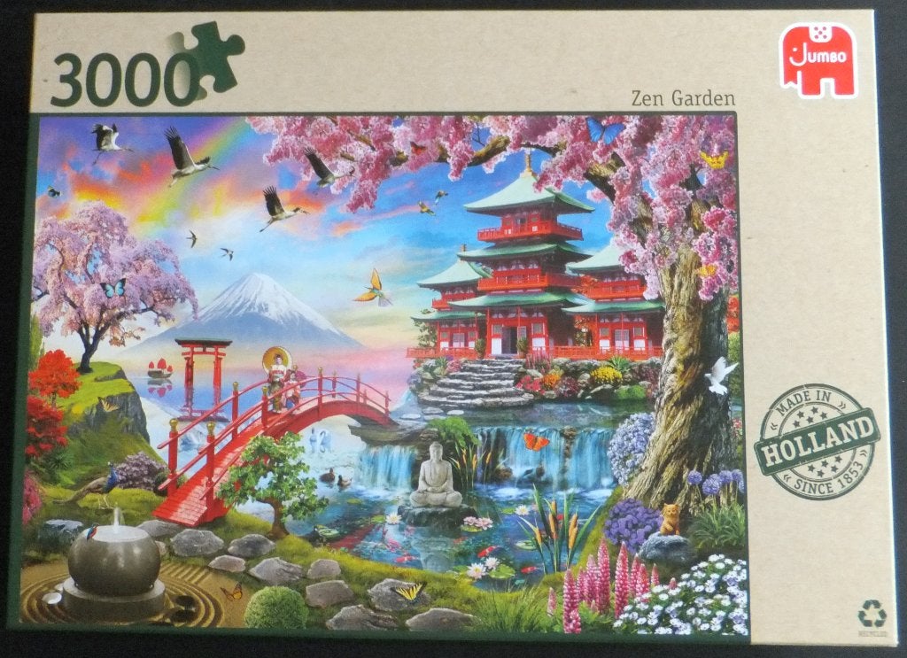 Puzzel - Jumbo 3000 - Zen Garden, Verzenden, Meer dan 1500 stukjes, Zo goed als nieuw, Legpuzzel