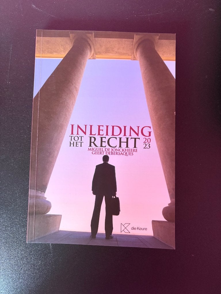 Inleiding tot het Recht, Boeken, Studieboeken en Cursussen, Ophalen, Nieuw, Miguel de jonckheere