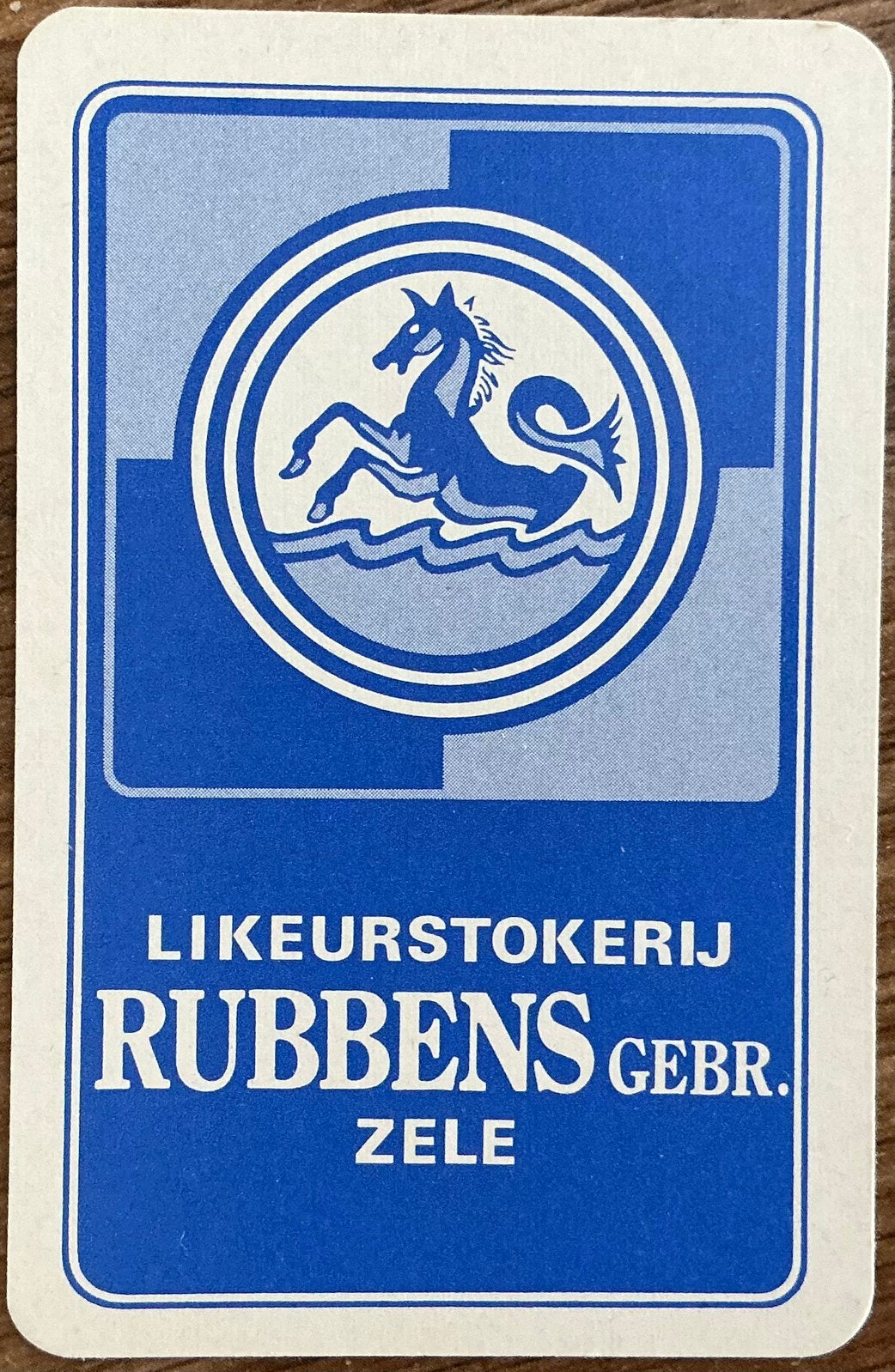 Carte à jouer LIQUEUR DISTILLERY RUBBENS/ZELE, Enlèvement ou Envoi, Comme neuf, Carte(s) à jouer
