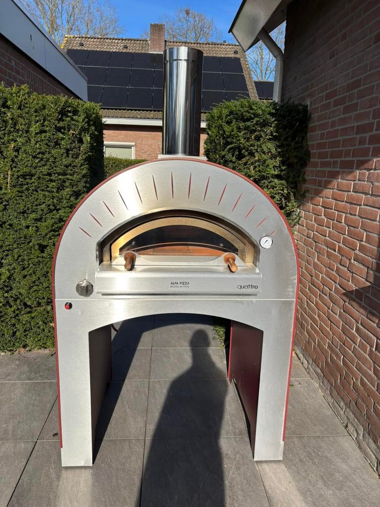 Alfa forni quattro pro gas en hout pizzaoven, Jardin & Terrasse, Fours à pizza, Comme neuf, Enlèvement