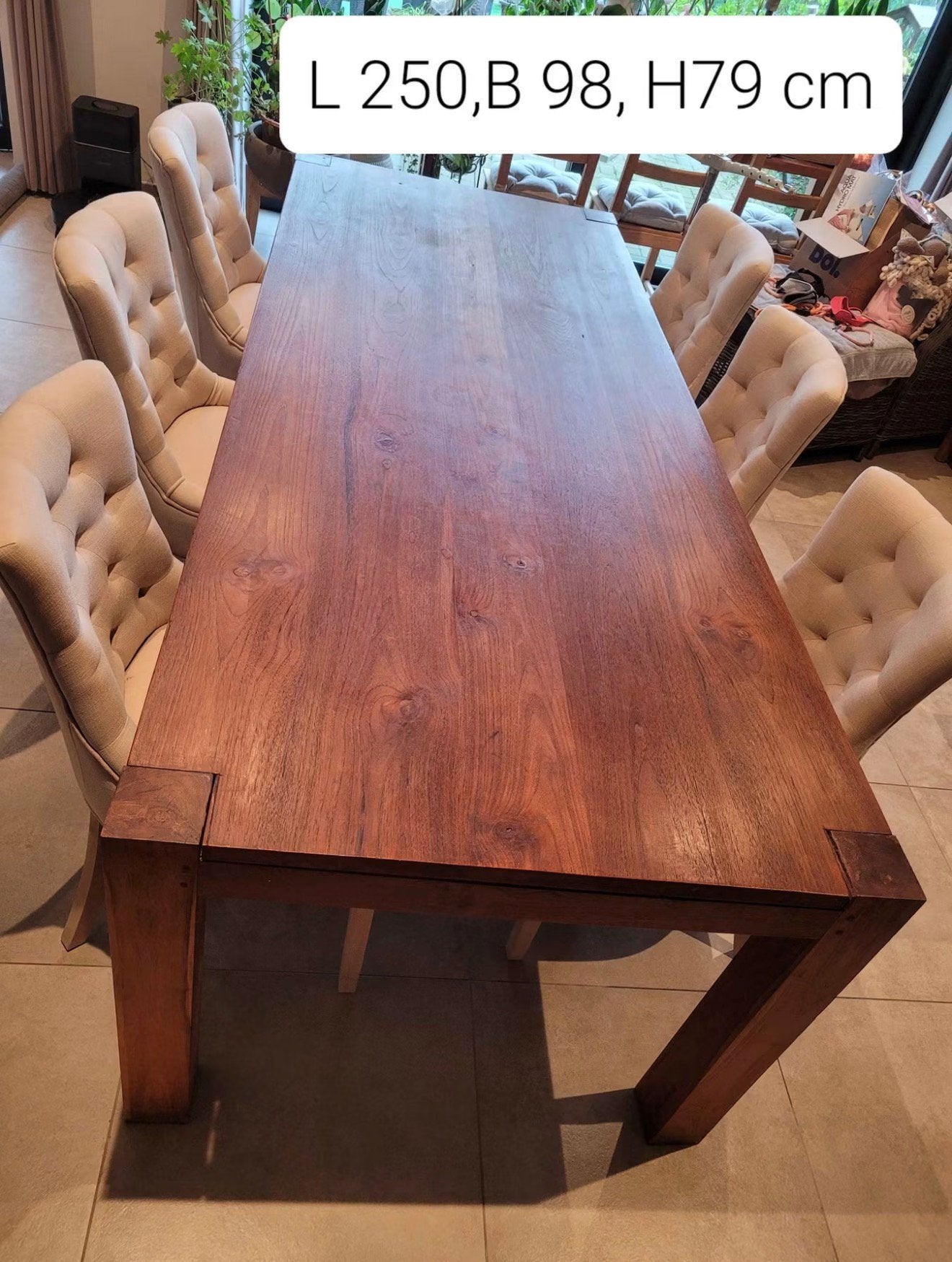Volle teak tafel, Enlèvement, Comme neuf