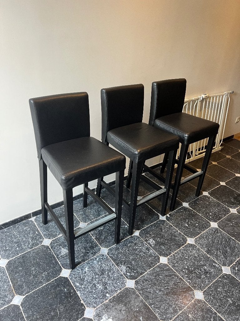 3 barkrukken ikea, Ophalen, Gebruikt, Met voetsteun, 60 tot 90 cm