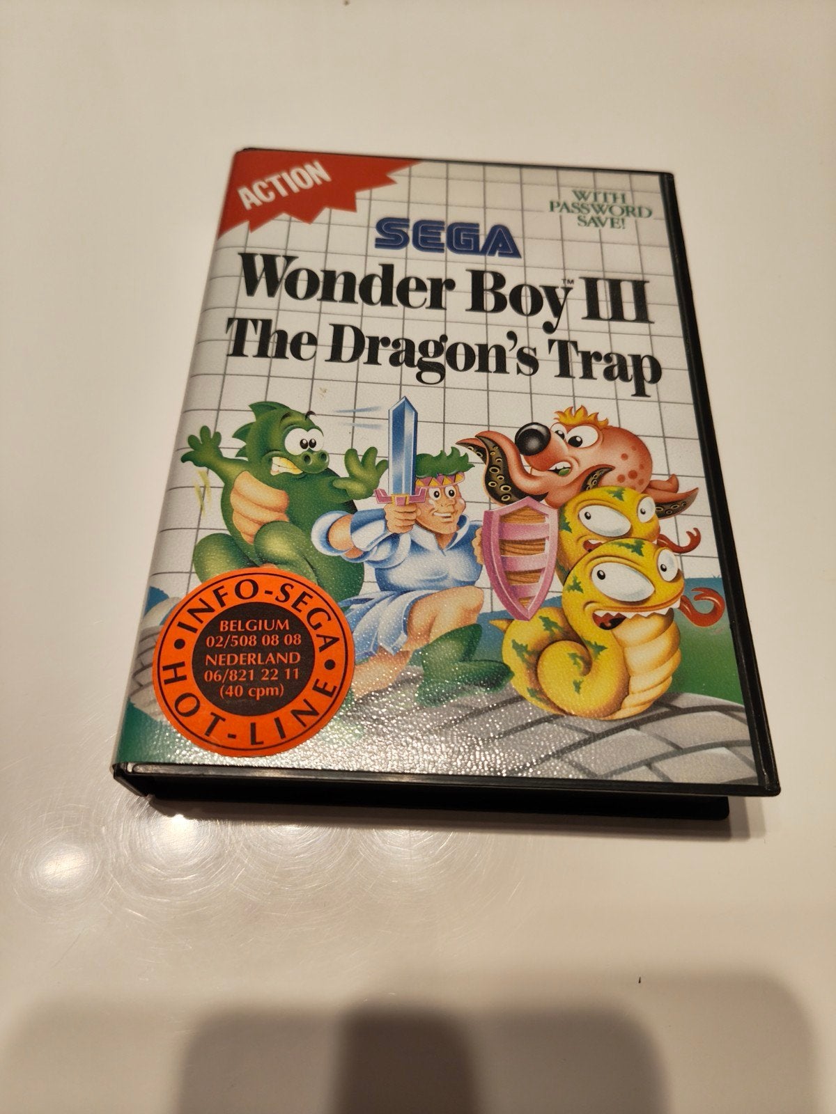 Wonder Boy 3: the dragon's trap (Sega Master System) compl., Games en Spelcomputers, Ophalen of Verzenden, Gebruikt, Master System