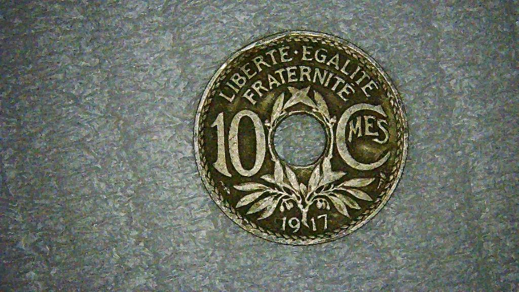 10 cent Lindauer 1917, Frankrijk., Ophalen of Verzenden, Frankrijk