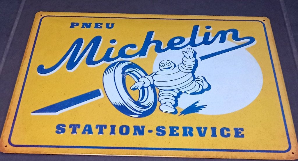 Reclamebord Michelin, Ophalen of Verzenden, Zo goed als nieuw, Reclamebord