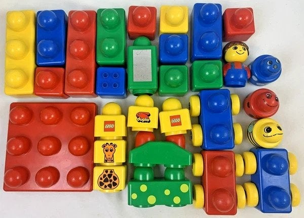 Ensemble de blocs de construction LEGO Primo Duplo, grand lo, Overige thema's, Comme neuf, Duplo, Briques en vrac