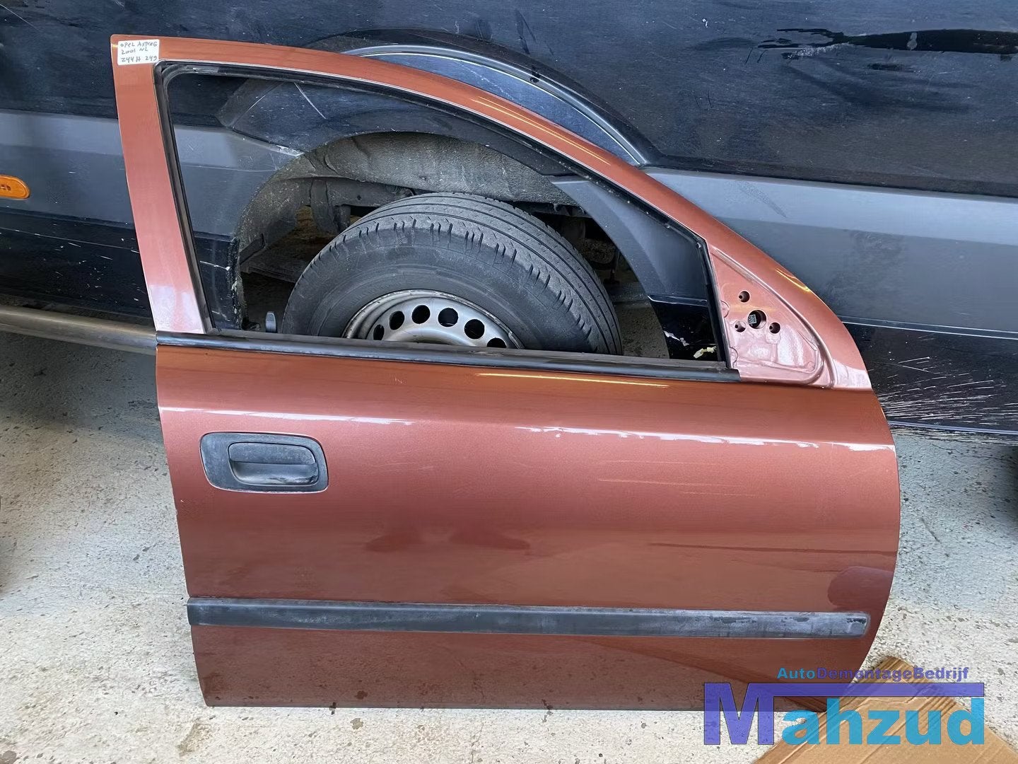 OPEL ASTRA G Rechts voor deur portier bruin Z44H 5 DEURS, Gebruikt, Deur, Opel Automobile GmbH, Kontakt@opel-infoservice.de
