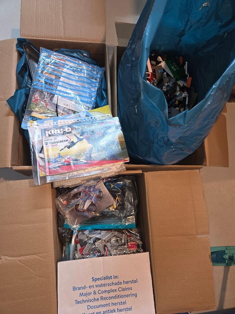 Non-Lego 4 verhuisdozen vol, Ophalen, Zo goed als nieuw, Complete set, Lego