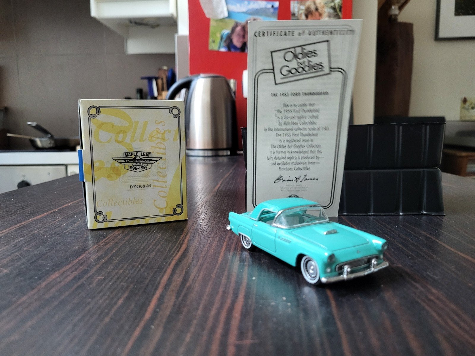 Boîte d'allumettes Dinky DYG08-M 1955 Ford Thunderbird Maple, Enlèvement ou Envoi, Dinky Toys