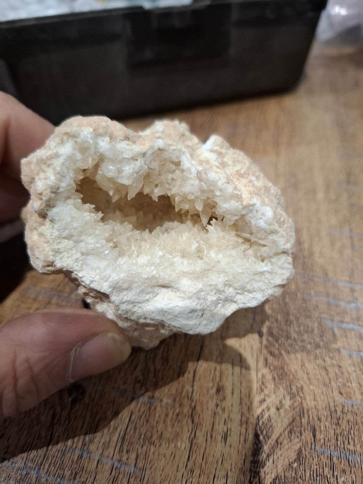 Geode quartz, Ophalen