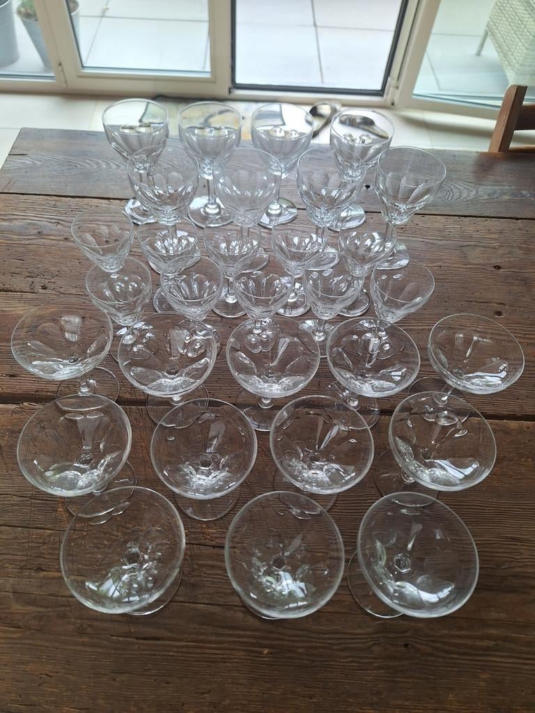 Set Val saint Lambert kristal glazen, Verzamelen, Ophalen of Verzenden