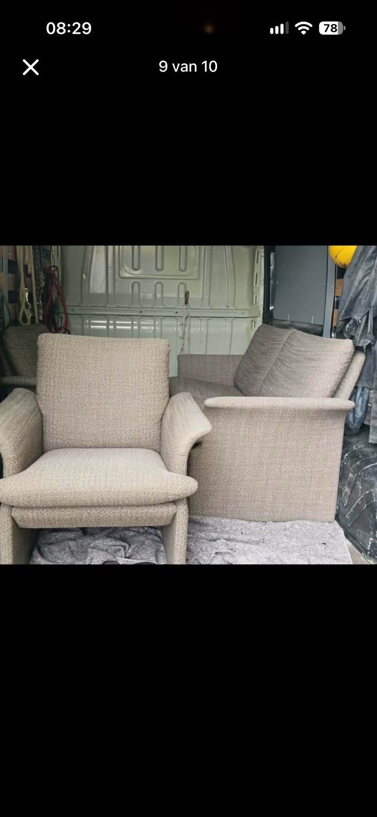 Beige salon Leolux - model Bora Bora, Maison & Meubles, 75 à 100 cm, Quatre personnes ou plus, Comme neuf, Enlèvement