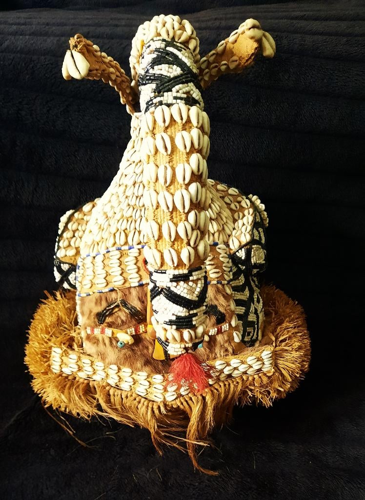 Le masque Kuba Mukenga Mukyeem du Congo Zaïre !, Antiquités & Art, Art | Art non-occidental, Enlèvement ou Envoi