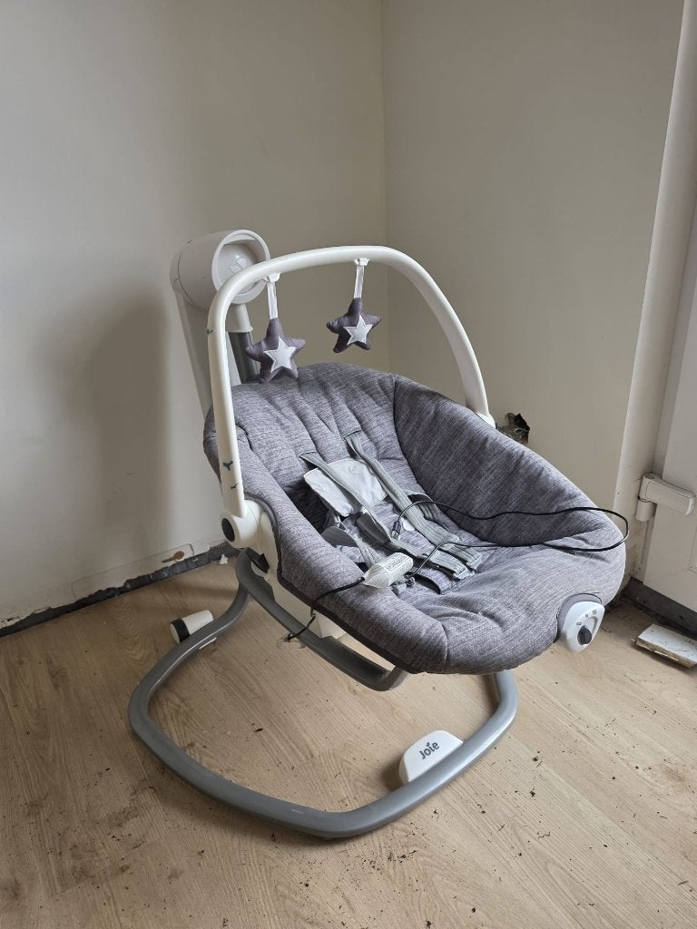 Joie Serina 2-in-1 Babyschommel & Wipstoel – Grijs, Ophalen, Gebruikt, Wipstoel, Overige merken