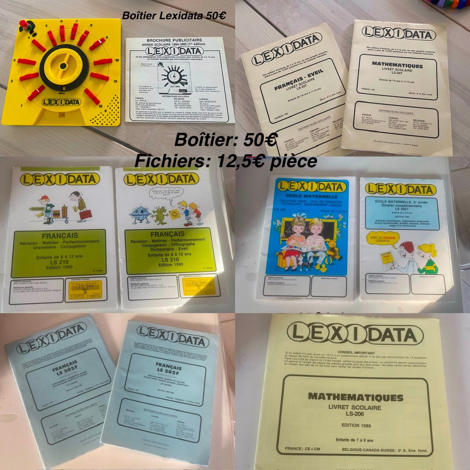 Boitier lexidata / fichiers prix sur photo, Enfants & Bébés, Jouets | Éducatifs & Créatifs, Enlèvement ou Envoi, Comme neuf