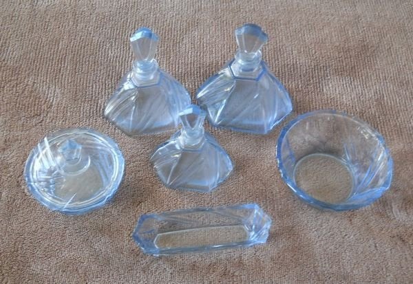 Accessoires de salle de bain en verre - Art déco, Enlèvement
