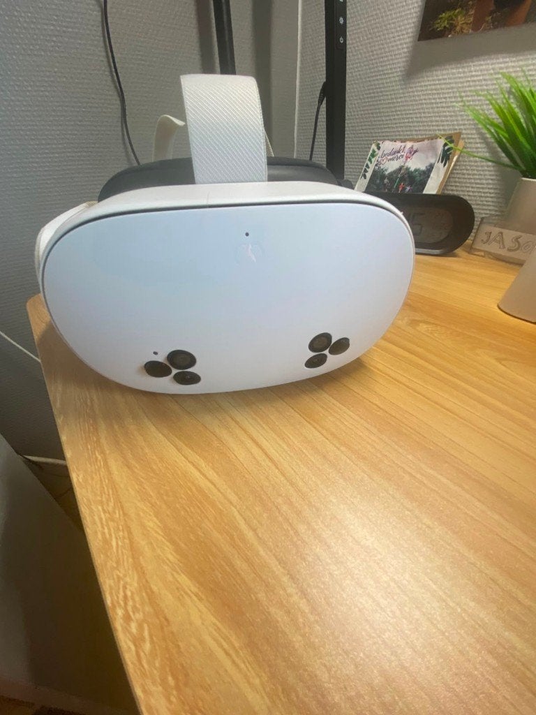 Meta Quest 3S 128GB VR-headset + oplader (geen controllers), Enlèvement ou Envoi, Comme neuf, Lunettes VR, Autres plateformes