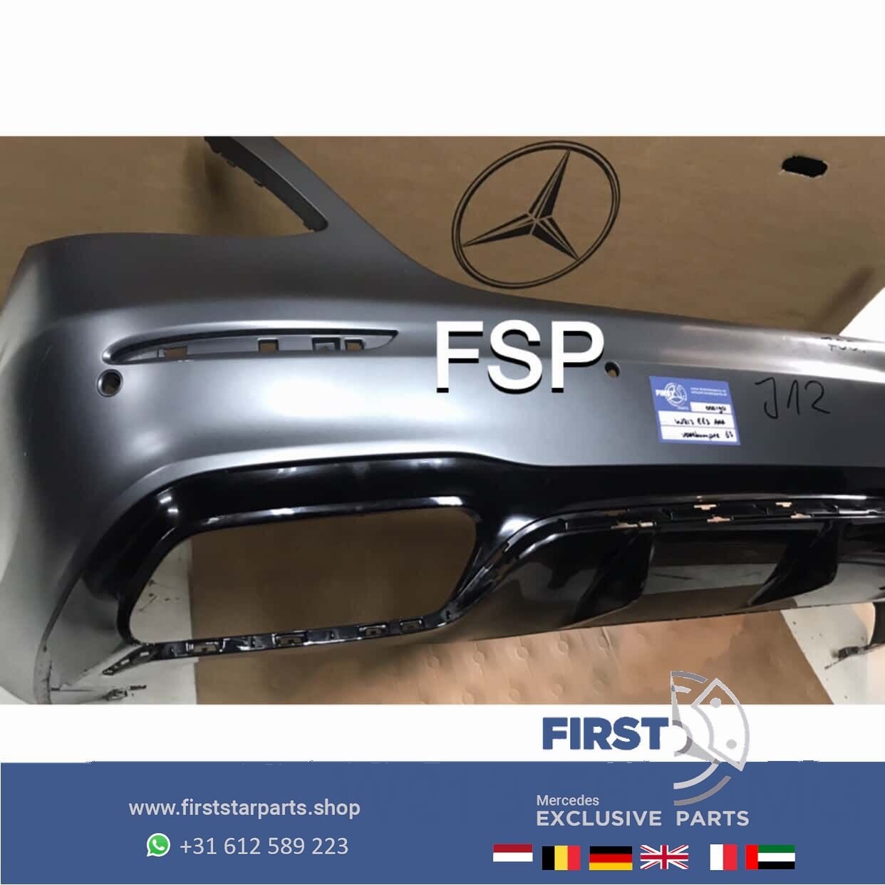 W213 E63 AMG ACHTERBUMPER Mercedes E Klasse 2016-2022 MAT GR, Arrière, Utilisé, -, -