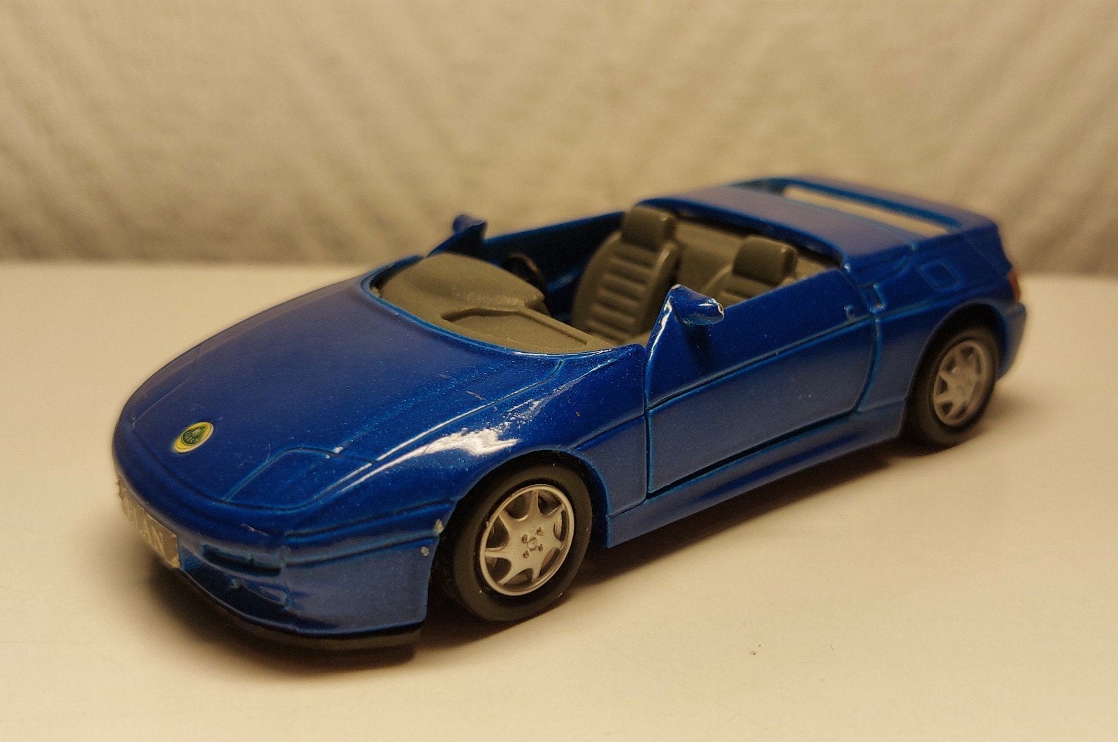LOTUS Elan cabriolet blauw metallic. Maisto Shell 1/36., Ophalen of Verzenden, Gebruikt, Auto, Overige merken