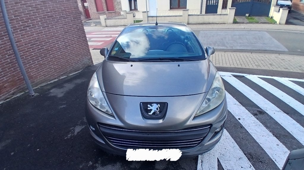 Peugeot 207CC 1.6 DIESEL CT OK, Auto's, 4 zetels, Stof, Zwart, Cabriolet