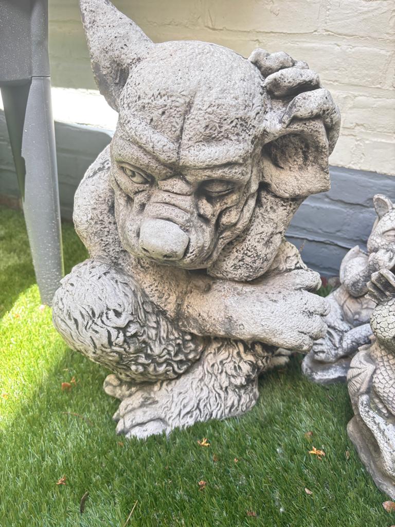 Gargoly hoogte +/-45cm beton, Tuin en Terras, Ophalen, Zo goed als nieuw, Beton