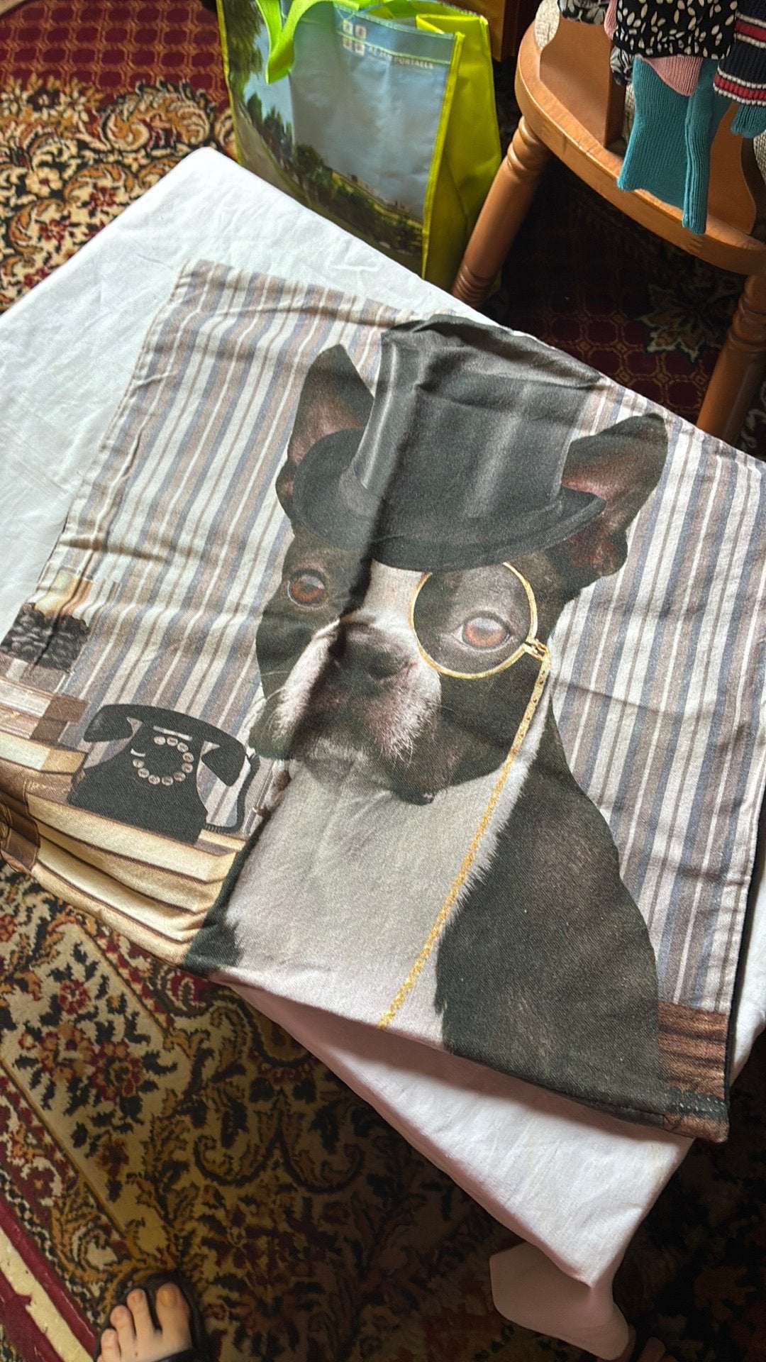 Kussen sloop franse bulldog, Enlèvement