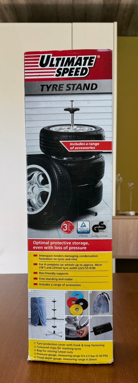 Gerbeur de pneus avec une variété d'accessoires, Enlèvement, Neuf