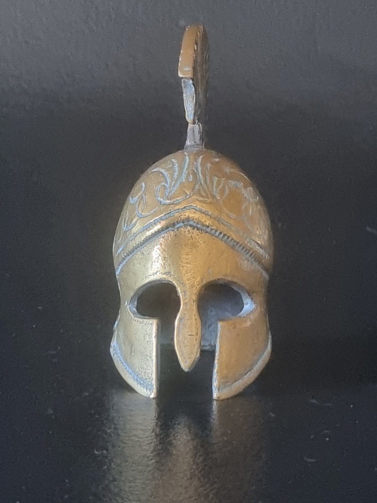 Koperen Spartaanse helm, Ophalen of Verzenden, Koper
