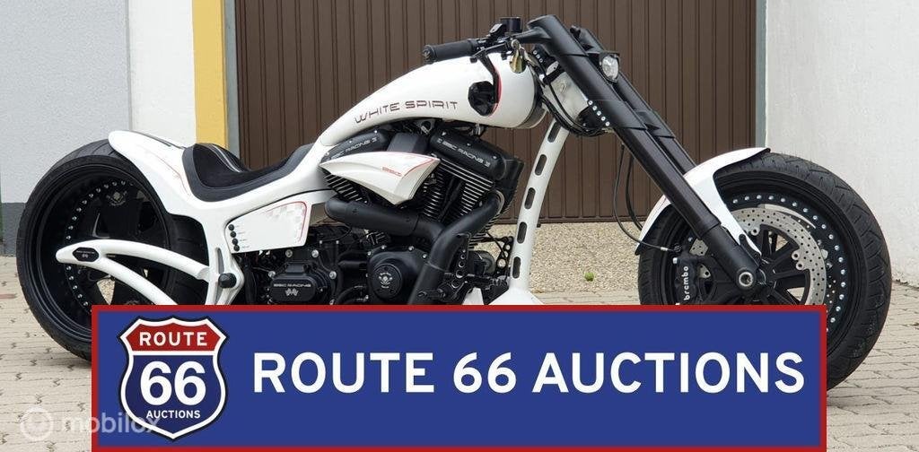 Black-Steel Dragstyle Custom Chopper | 2019 | Route 66 Aucti, Motoren, Bedrijf, Overig, Blacksteel