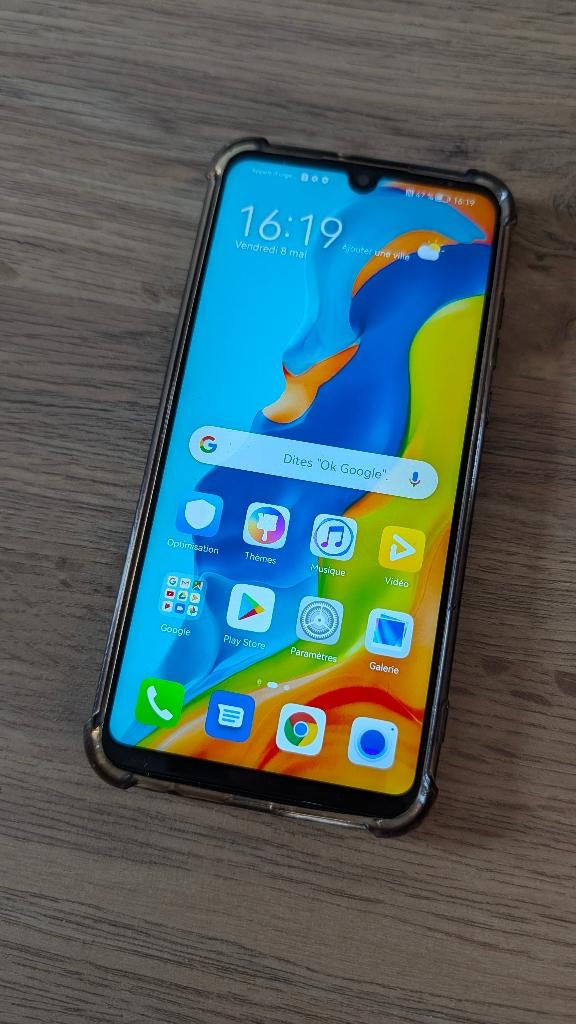 Huawei p30 lite 256 gb + coque (face arriere abimée), Enlèvement ou Envoi, Utilisé, 10 mégapixels ou plus, Android OS