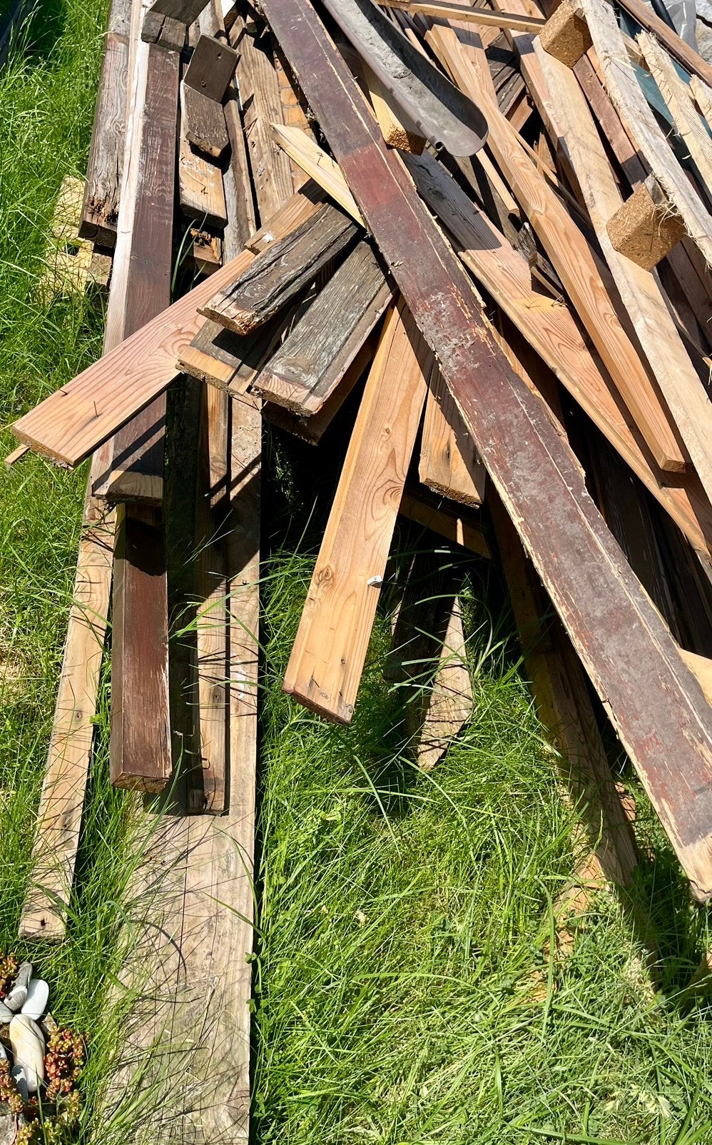 Gratis hout af te halen.planchetten en 2 paletten, Doe-het-zelf en Bouw, Ophalen, Gebruikt, Plank