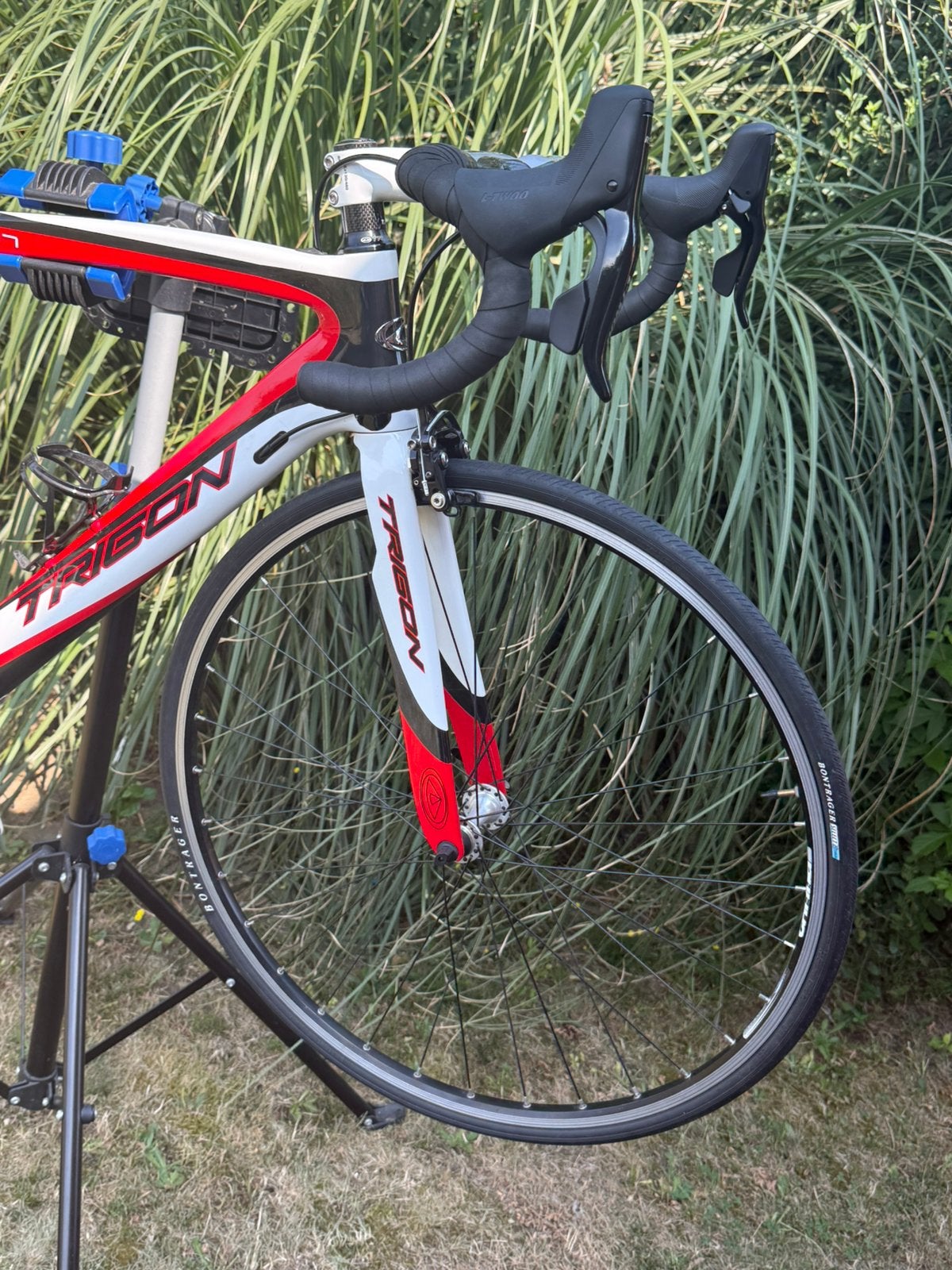 TRIGON composiet full carbon racefiets als nieuw, Fietsen en Brommers, Fietsen | Racefietsen, Ophalen, Zo goed als nieuw, Carbon