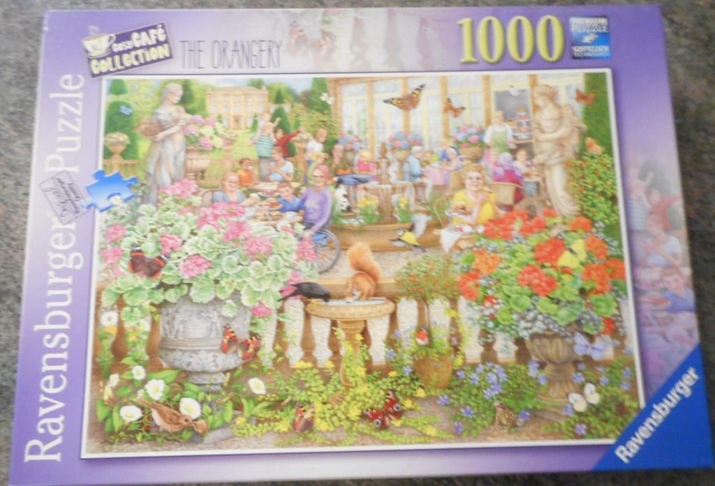 Ravensburger puzzel 1000 stukjes thé orangery ., Hobby en Vrije tijd, Ophalen of Verzenden, Zo goed als nieuw